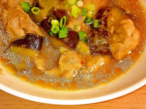 レンジで簡単！お皿ひとつで鶏肉とナスのみぞれ煮